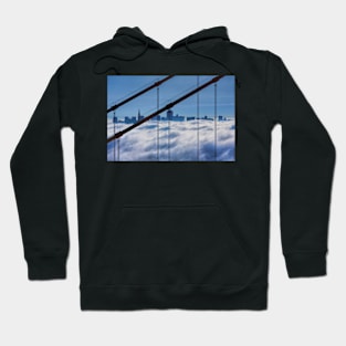 San Francisco Skyline in Fog Hoodie